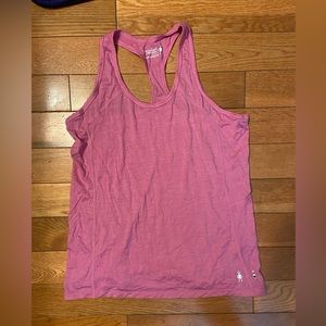 Smartwool pink tank small.